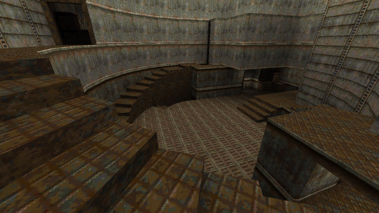 Quake II The Edge courtyard